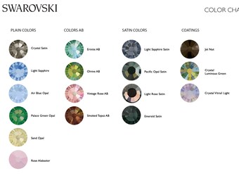 Swarovski 2028 Flatback Rhinestones SS20 - CHOOSE YOUR COLOR (144