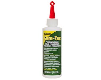 Gem-Tac Glue - 4oz bottle - Made for fabric - Ideal for gluing rhinestones onto fabric