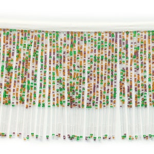1 Yard Beaded Multi-Colored Fringe (F)