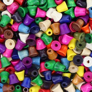 Wood Bead Mix (Bell) 6MM (250 Pcs)