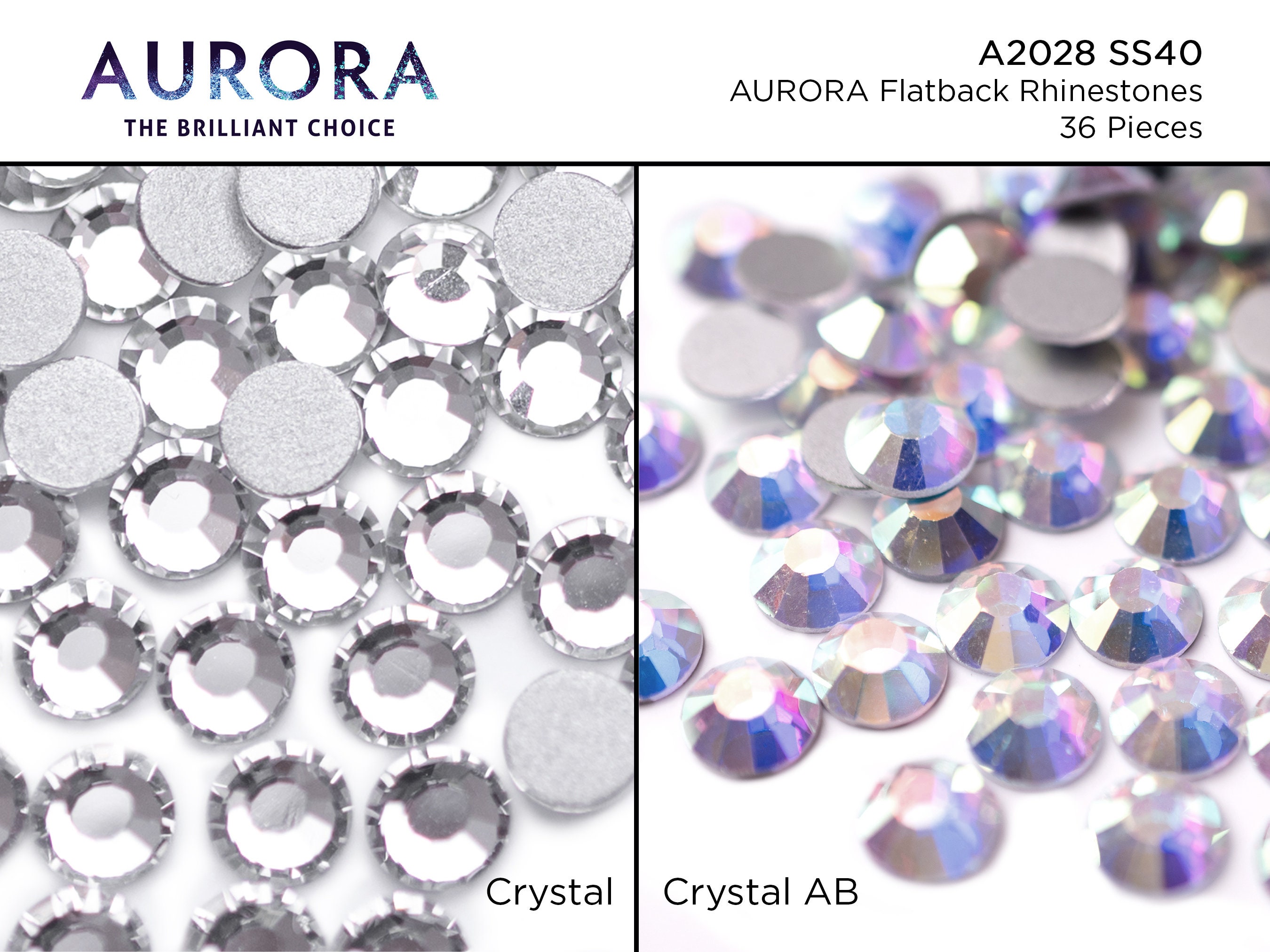 144pcs/lot SS40(8mm) Clear Crystal Flat Back Brilliant Round Rhinestones  Glass Stones Glitter Gems (SS40, Clear)