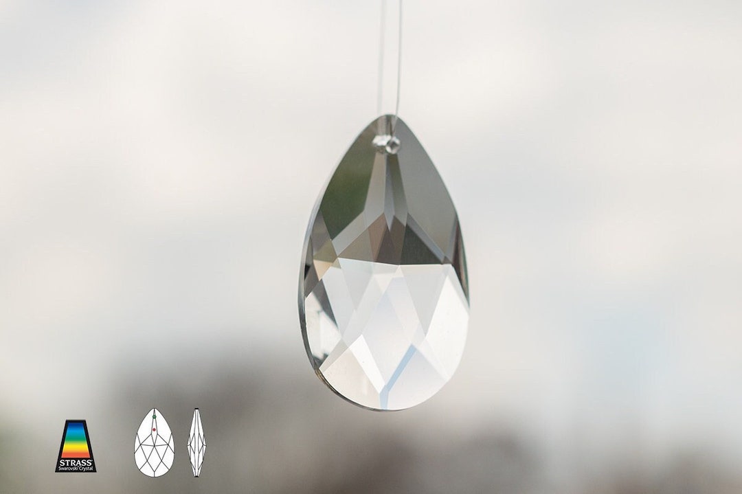 STRASS Swarovski Crystal Chandelier Parts / Large Pendant Prism Drop