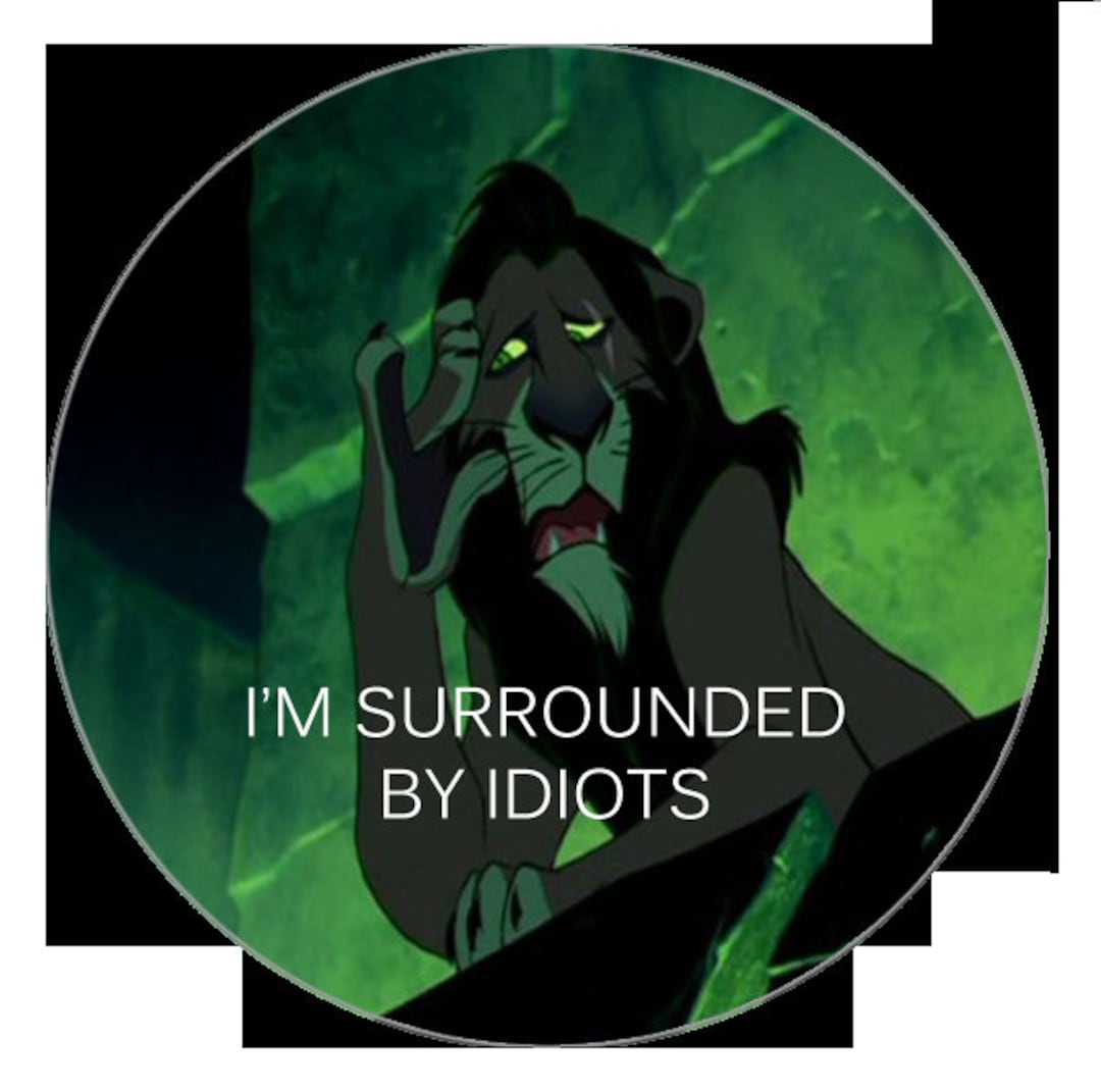 I'm Surrounded by Idiots 1.5in - Etsy