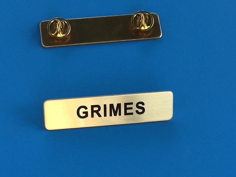 Metal Name Tags Police Fire and Military Etsy