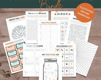 11 Printable Gratitude Games & Activities for Kids | Make Thankfulness Fun | Back to School