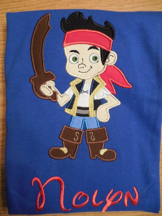Jake And The Neverland Pirates Custom Disney Applique Etsy