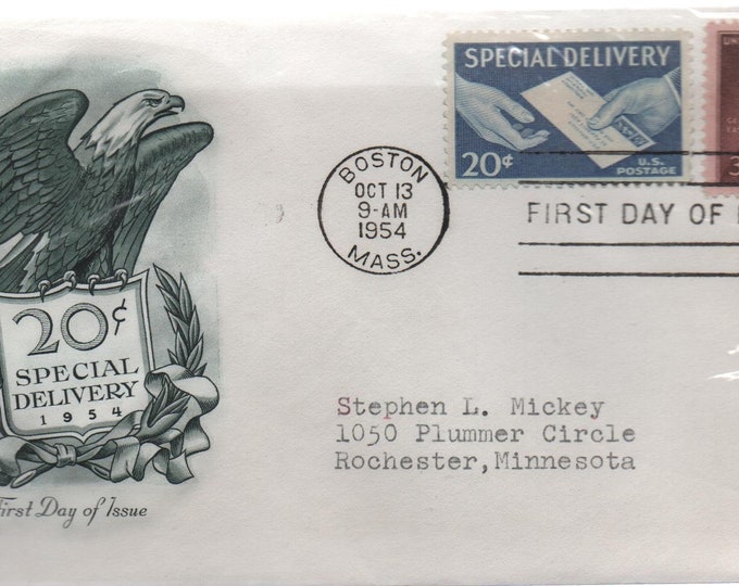 20 Cent Special Delivery Stamp First Day of Issue October | Etsy