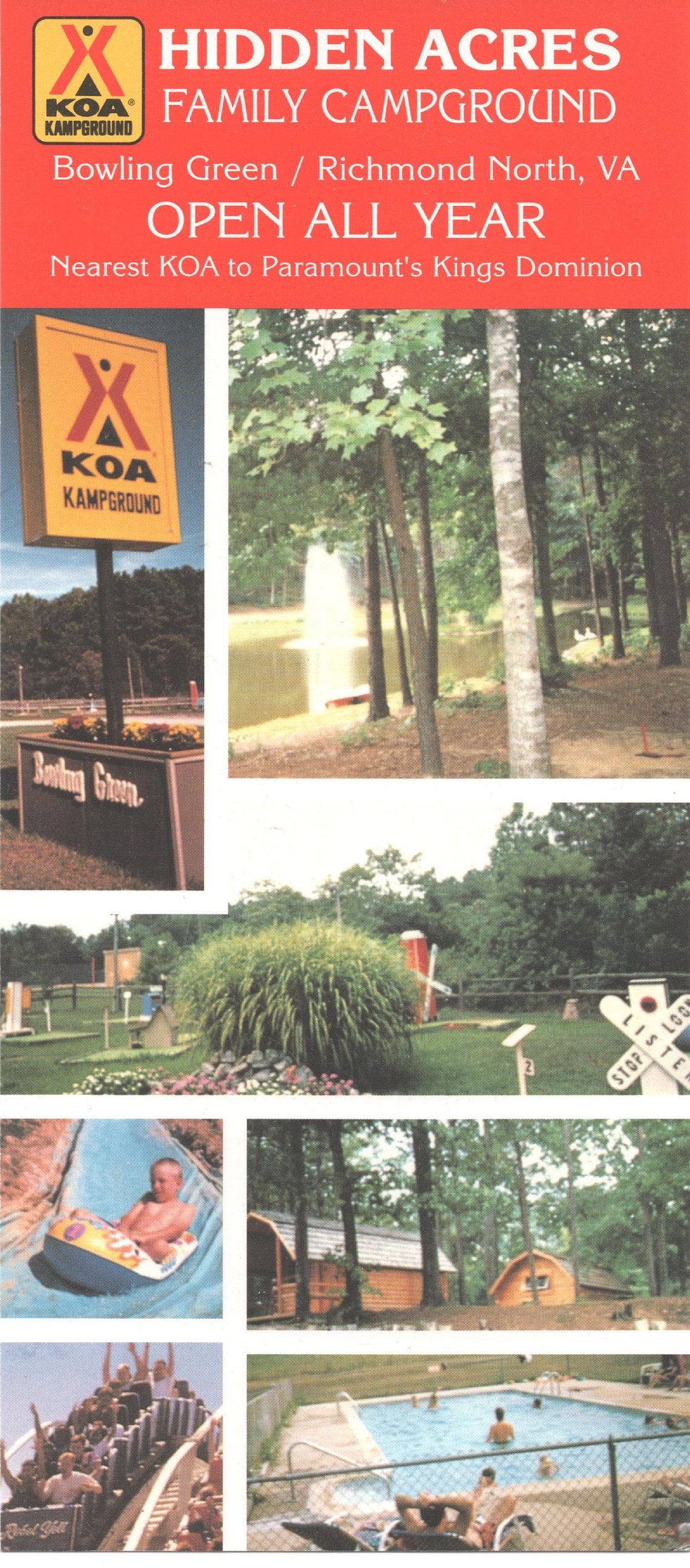 Hidden Acres Family Campground Bowling Green Virginia 1997 Etsy