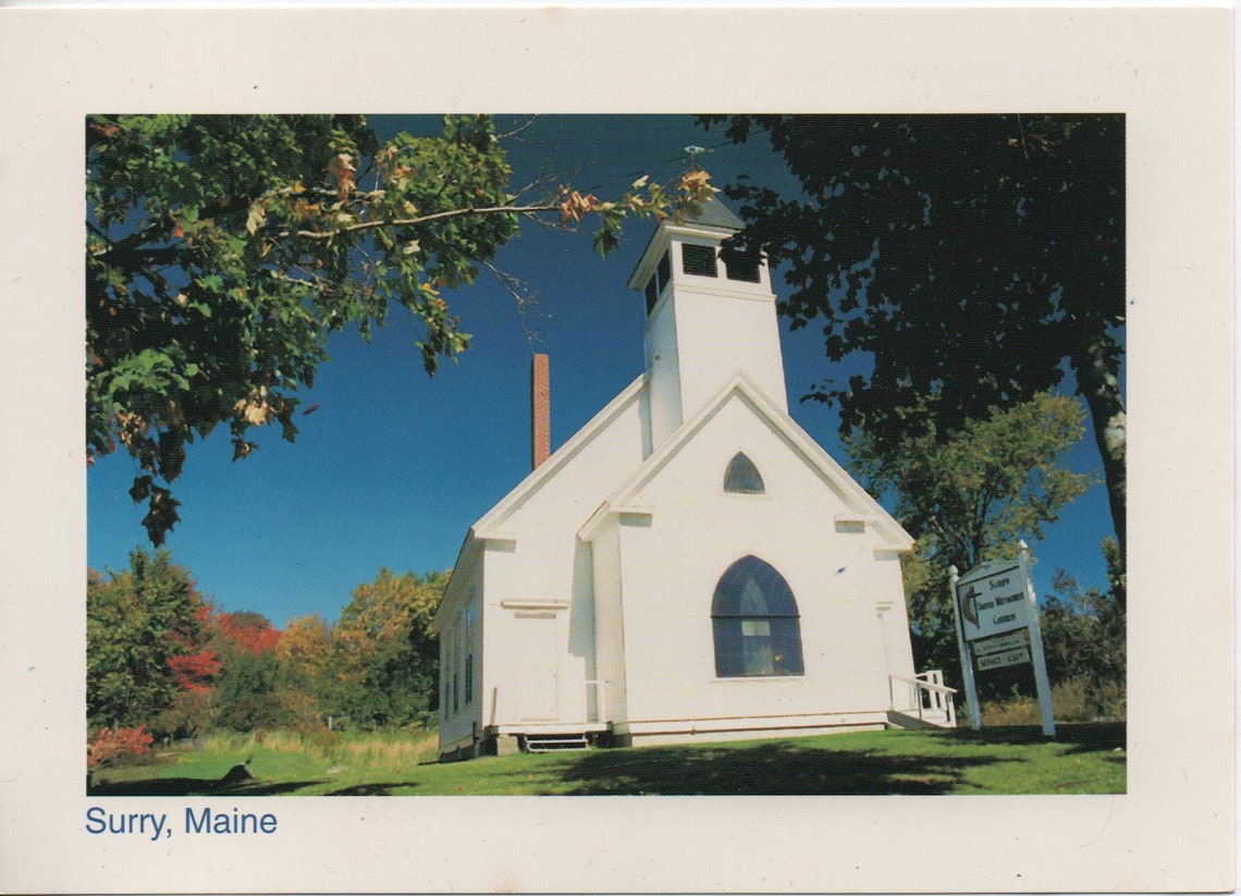 Surry Maine Unused Postcards c1970s Surry Inn at Etsy
