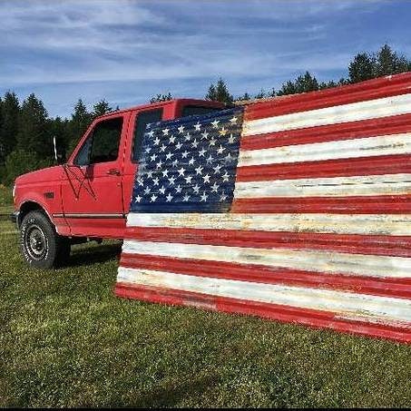 10+ Wood American Flag