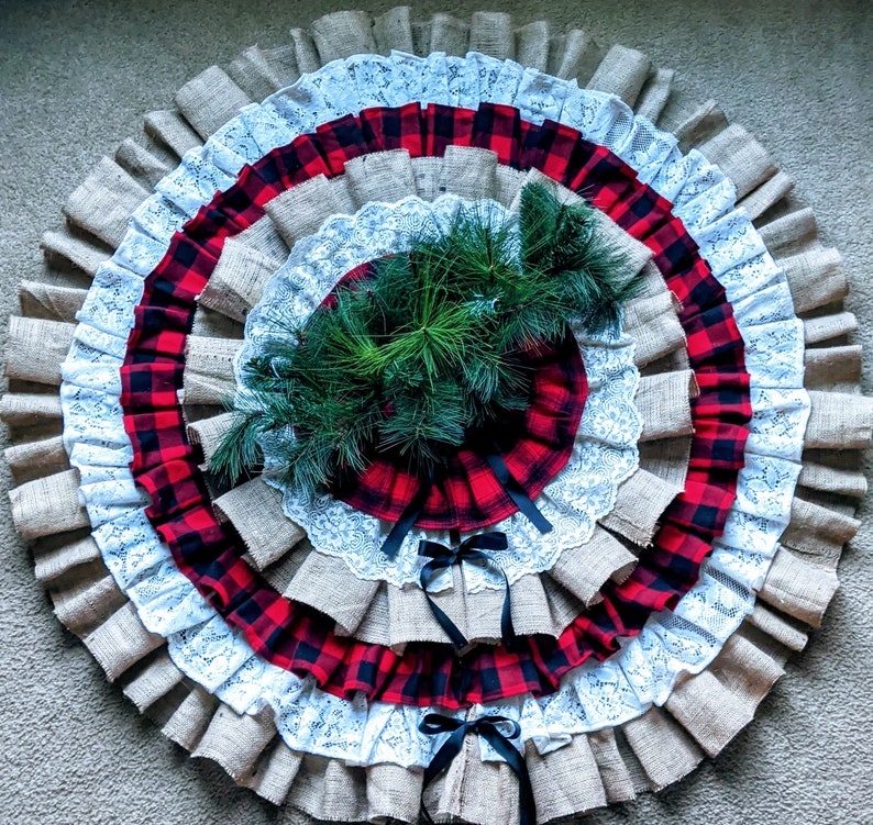 Flannel Christmas Tree Skirt 