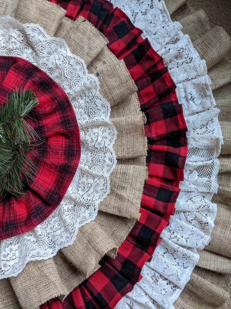 Flannel Christmas Tree Skirt 