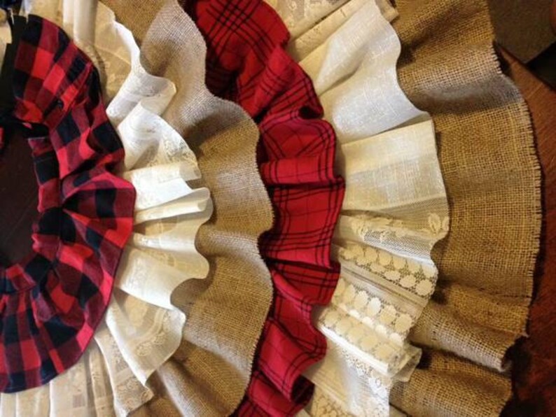 Flannel Christmas Tree Skirt 