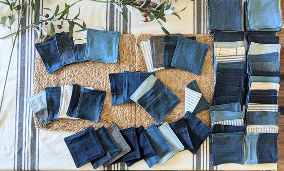 Chambray Cocktail Coasters Chambray Cocktail Coasters