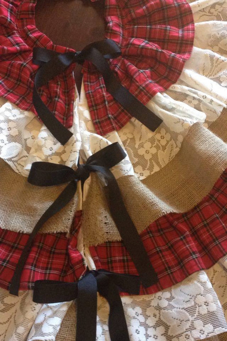 Flannel Christmas Tree Skirt 