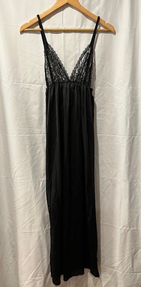 Vintage Small Black Night Dress