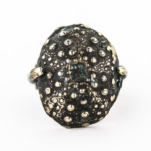 Sea Urchin Ring in Bronze