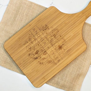 Personalized Mothers day Gift Charcuterie board Custom Personalized Cheese Board Engagement Gift Personalized Bridal Shower Gift - 063