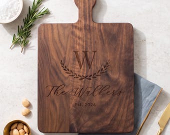 Personalized Cutting Board: Wedding Gifts for the Couple Engraved | Housewarming Gift | Wedding Gift | Christmas Gift