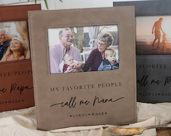 My Favorite People Call Me Nana personalized photo frame, gift for grandma from grandkids, grandmother, mimi Mothers day Gift - F02