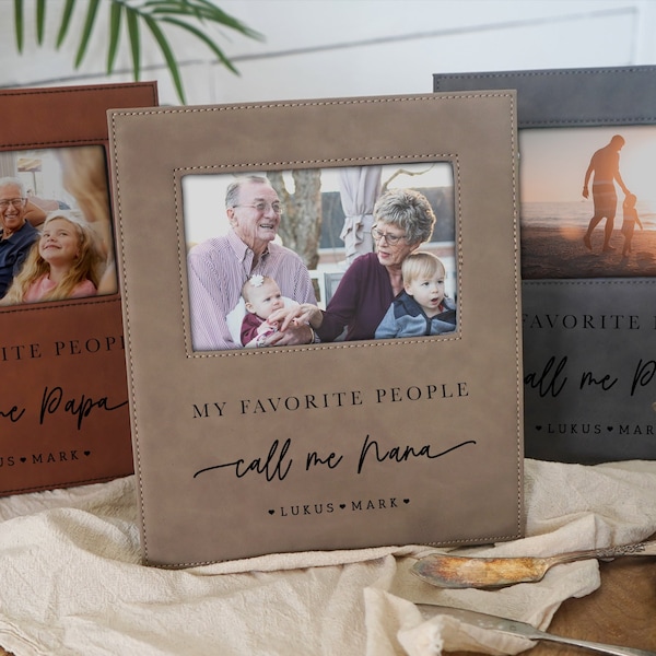 My Favorite People Call Me Nana personalized photo frame, gift for grandma from grandkids, grandmother, mimi Mother's Day Gift - F02