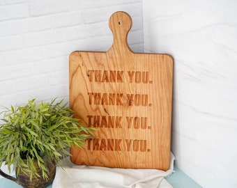 Thank you gift personalized charcuterie board, thank you gift for coworker, cutting board engraved, thank you mom thank you bridesmaid