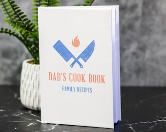 Dad's Cook Book Father's Day Gift Personalized Recipe Journal BBQ Personalized Gift for Him Gift for Dad Gift for Grandpa BBQ cook book