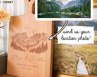 Tabla de cortar personalizada con el nombre de tu boda: regalo para pareja, boda, despedida de soltera