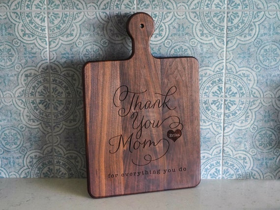 Personalized Gift for Mom Christmas Gift Idea Cutting Board Thank You Mom  for Everything You Do Mom Appreciation Gift Sentimental Gift 