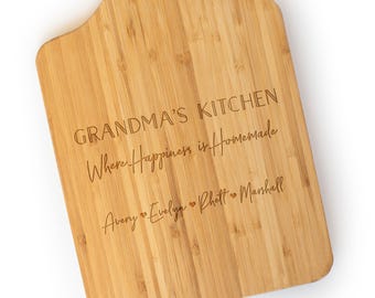 Mother&#39;s Day Gift Personalized Cutting Board grandma&#39;s Kitchen Nana&#39;s Kitchen from Grandkids Abuela Gift Oma Gift Nonna Gigi Gifts Mimi Yaya