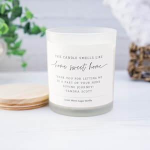 Housewarming Gift Idea | Personalized New Home Candle | Create a Housewarming Gift Basket Candle Gift Box | Gift for Clients | New Home Gift