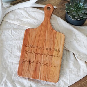 Everything Tastes Better When Grandma Makes it Mothers day Gift for Grandma Gift for Nana Personalized Charcuterie Cutting Board image 5