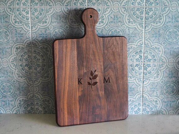 Charcuterie Board Personalized Serving Board With Handle Etsy
