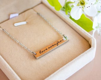 18k Gold Plated Personalized Gold necklace with Your Text: Custom Gift for Mom Sister Friend Mother's Day Gift Birthday Gift 18k Gold
