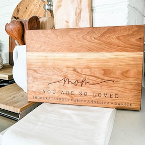 Everything Tastes Better When Grandma Makes it Mothers day Gift for Grandma Gift for Nana Personalized Charcuterie Cutting Board image 2