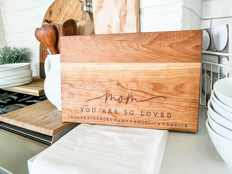 Everything Tastes Better When Grandma Makes it Mothers day Gift for Grandma Gift for Nana Personalized Charcuterie Cutting Board image 2