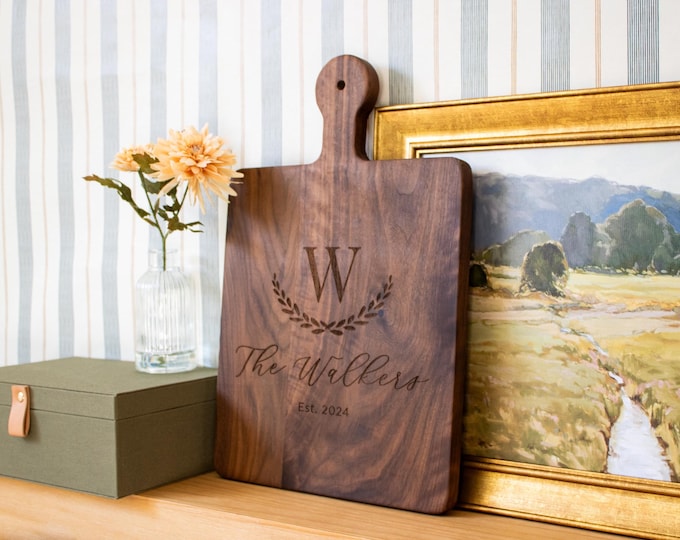 Personalized Cutting Board - Custom Engraved for Weddings and Gifts Complete Gift Box Add ons | Christmas Gift