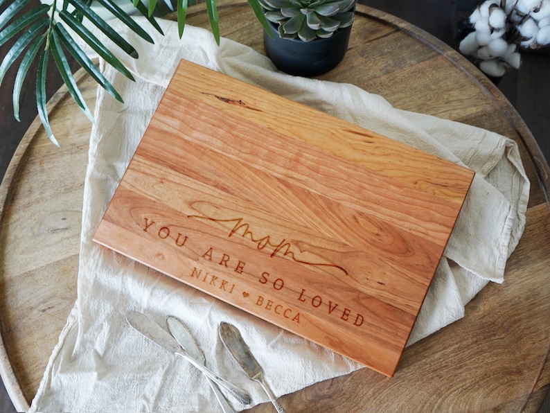 Personalized Mother's Day Charcuterie Board Mom You Are So Loved personalized gift, thank you mom gift, mothers day cutting board - 036 