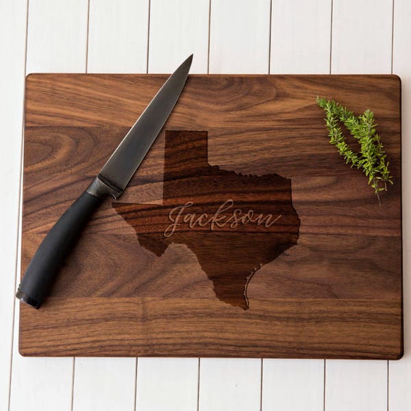 State of Texas Personalized Charcuterie Board, Texas Housewarming, Texas Mother's Day Gift Texas, Texas gift, Texan Decor cutting board