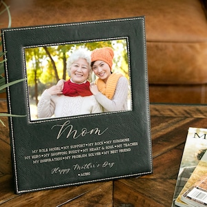 Custom Mothers day Gift for Mom from Daughter | Personalized Picture Frame | Mother Gift | Gift for Grandma |Birthday Gift for Mom