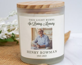 Idea de regalo de vela conmemorativa por duelo / regalo de condolencias / regalo conmemorativo por la pérdida de la madre / pérdida del padre / regalo de condolencias