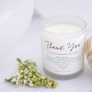 Thank You Gift Personalized Fall Candle Gift Box-wedding thank you-nurse gift-colleauge gift-gift for coworker-hostess gift-teacher gift zdjęcie 10