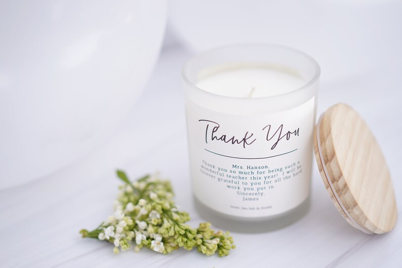 Thank You Gift Personalized Fall Candle Gift Box-wedding thank you-nurse gift-colleauge gift-gift for coworker-hostess gift-teacher gift zdjęcie 10