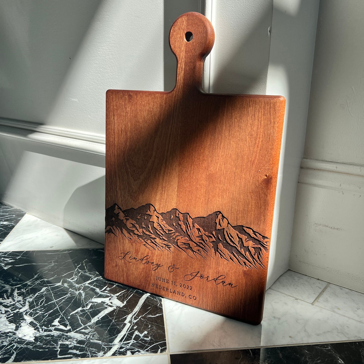 Personalized Serving Board With Handle - Etsy