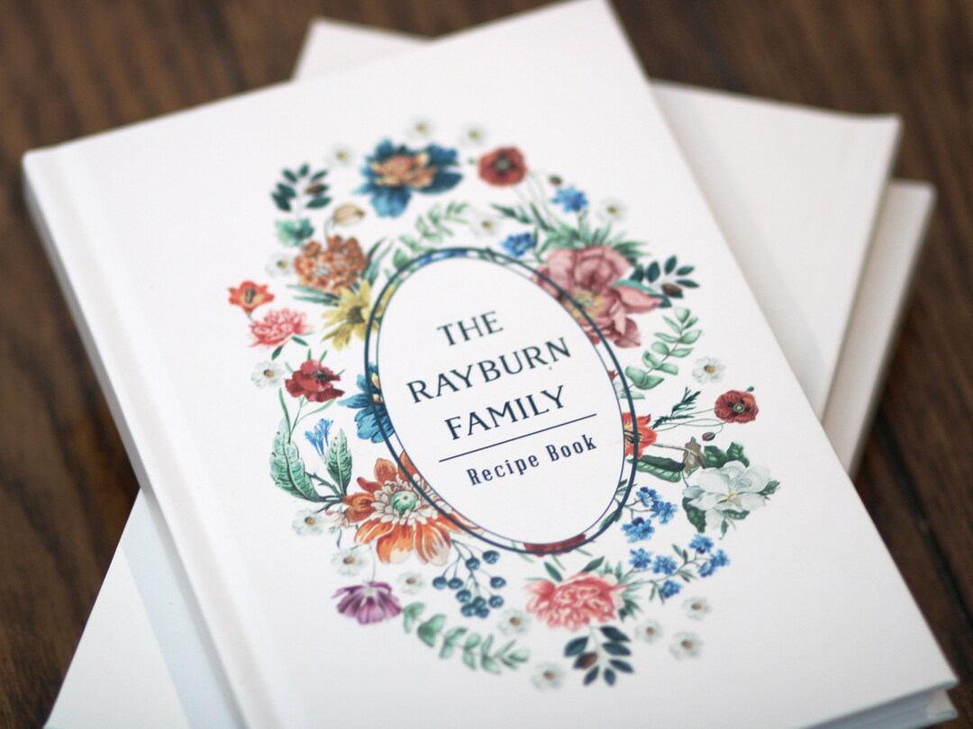 Personalized Recipe Book Journal Custom Cook Book Recipe Binder