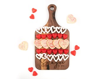 The BEST Romantic Valentine's Gift|Personalized Charcuterie Board with Wedding Date|Song Lyrics|First Date Coordinates|Anniversary Gift