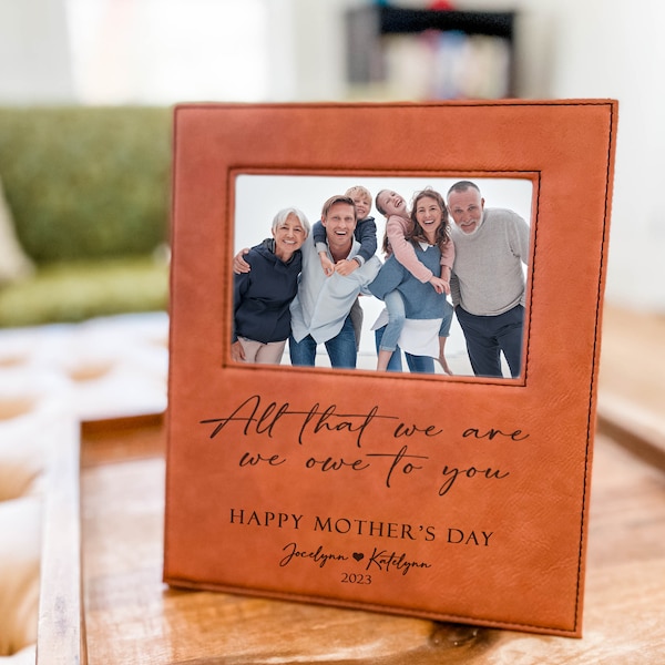 Personalized Mother's Day Gift for Mom | Custom Picture Frame | Bonus Mom Gift | Mother in law Gift | Gift for Grandma | Birthday Gift