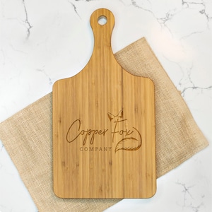 Custom Logo Engraved Cutting Board | Employee Gifts Client Gifts Corporate Gifts | Closing Gifts-Client Gift Box | Closing Gift