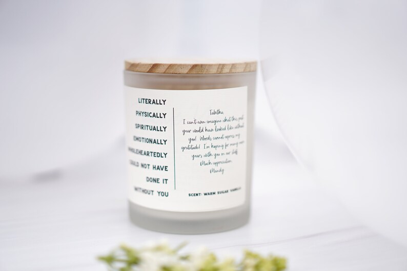 Thank You Gift Personalized Fall Candle Gift Box-wedding thank you-nurse gift-colleauge gift-gift for coworker-hostess gift-teacher gift zdjęcie 8
