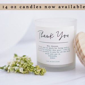 Thank You Gift Personalized Fall Candle Gift Box-wedding thank you-nurse gift-colleauge gift-gift for coworker-hostess gift-teacher gift zdjęcie 2
